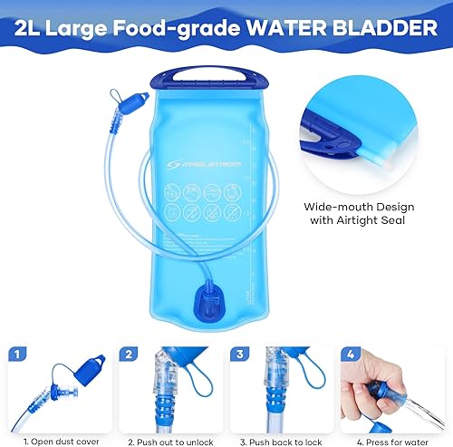 Miniatura 5 de Maelstrom Running Hydration Vest, Hiking Backpack with 2L Water Bladder for Cycling Rave for Men Women