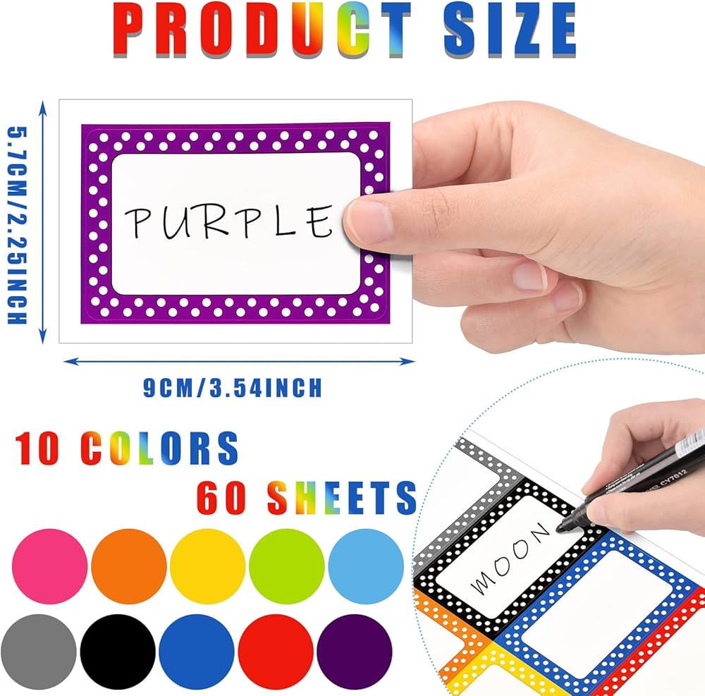 600-pcs-polka-dot-name-tag-stickers-colorful-border-name-labels-kids-name-stickers-self-adhesive-classroom-labels-school-subject-labels-for-home-school-office-storage-package-supplies-60-sheets-buy-online for Free Printable Polka Dot Labels 600 Pcs Polka Dot Name Tag Stickers Colorful Border Name Labels Kids Name Stickers Self Adhesive Classroom Labels School Subject Labels for Home School Office Storage Package Supplies, 60 Sheets: Buy Online for Free Printable Polka Dot Labels