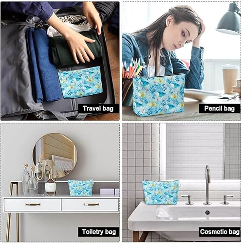 Miniatura 3 de Kamo Bolsas de maquillaje - Bolsa de cosméticos para mujer, bolsa con cremallera, organizador de cosméticos de viaje, bolsas de viaje para artículos