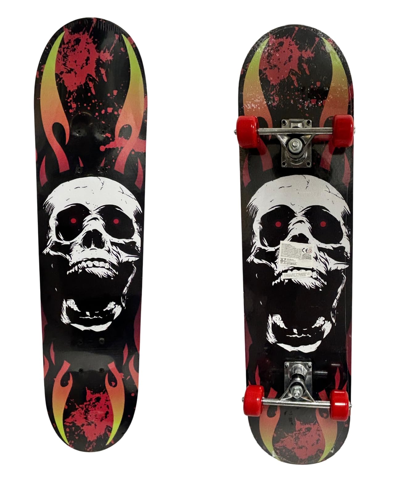Skateboard pour enfants Skate pour enfants et adolescents 80 cm Skateboard pour enfantF planche de skate en bois complète décoration avant et arrière, couleurs assorties couleur aléatoire