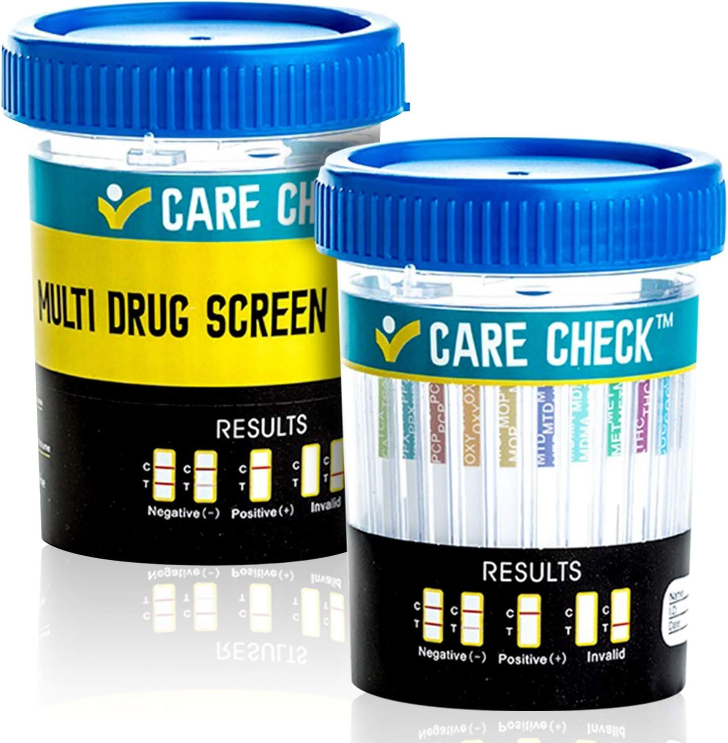 5 Pack 12 Panel Drug Test Cups - Sterile Urine Tests - Tests Instantly for THC, COC, OXY, AMP, BZO, BAR, MET, MDMA, MTD, MOP, PCP & TCA