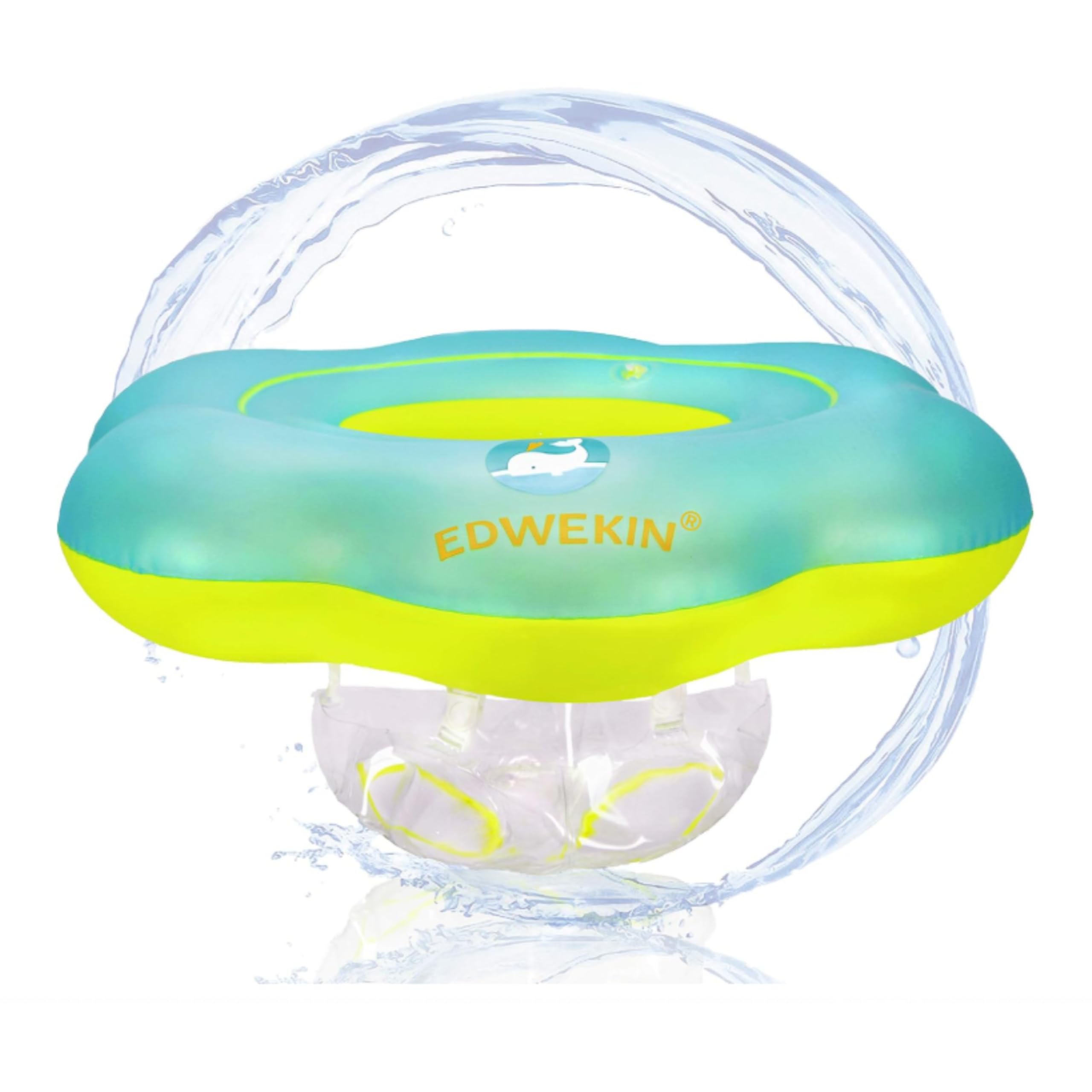 EDWEKIN Baby Swimming Float, Baby Floats for Swimming, Baby Swimming Ring, Swim Aid that Grows with the Child, for Babies, Toddler, Children from 6 Months to 3 Years