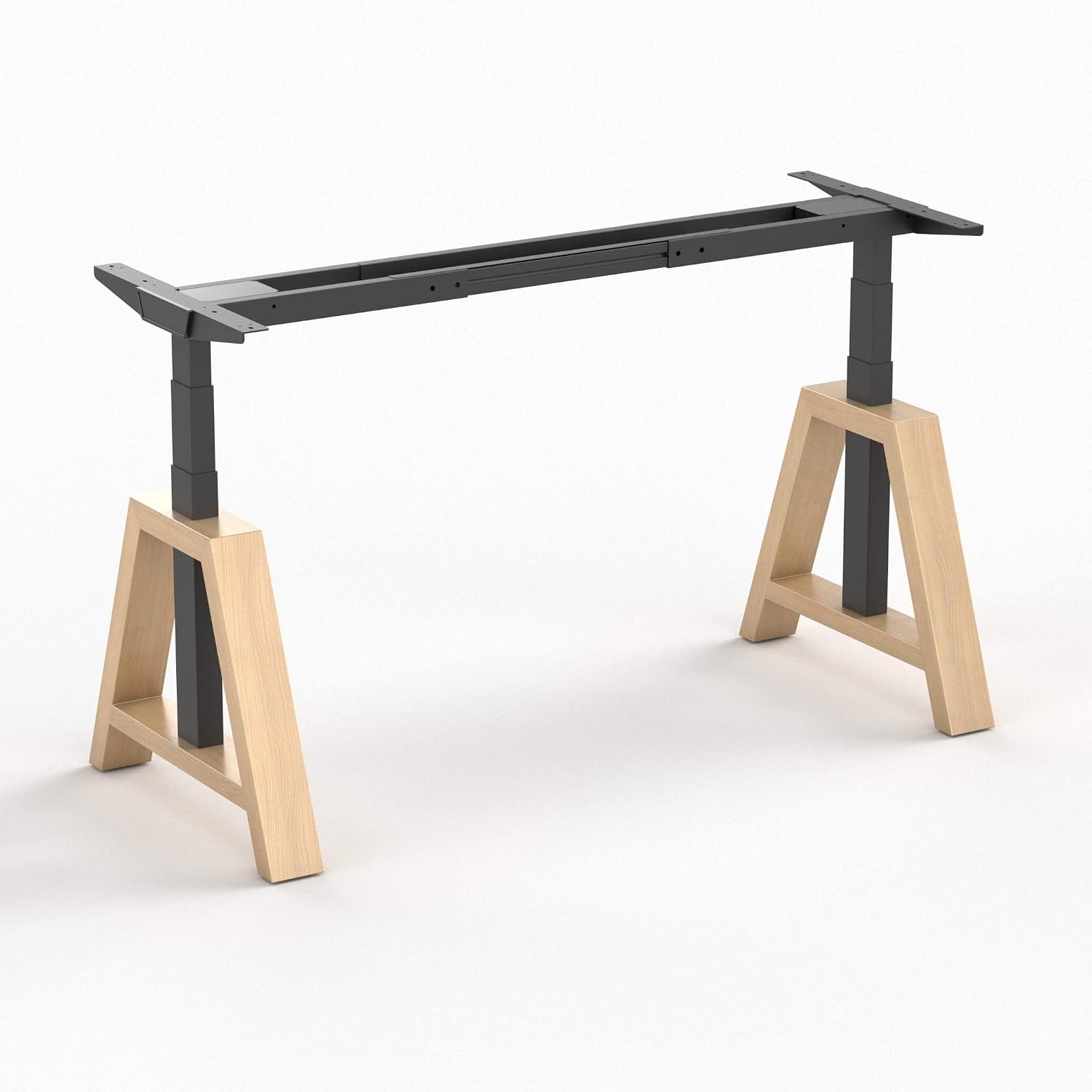 OakDesk Electric Sit-Standing Desk Black/Oak