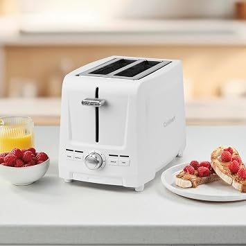 Cuisinart Core Collection 2-Slice Toaster | Extra-Long Slots for Artisan Bread, Bagel | High-Lift QuickviewTM | Single Slice & Defrost Function | +30sec Toast Boost | Removable Crumb Tray, White