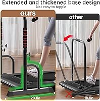 Vista 3 de Adjustable Walking Pad Handle only, 19.7 inch Wide, 46 inch Max Height, Black/Red