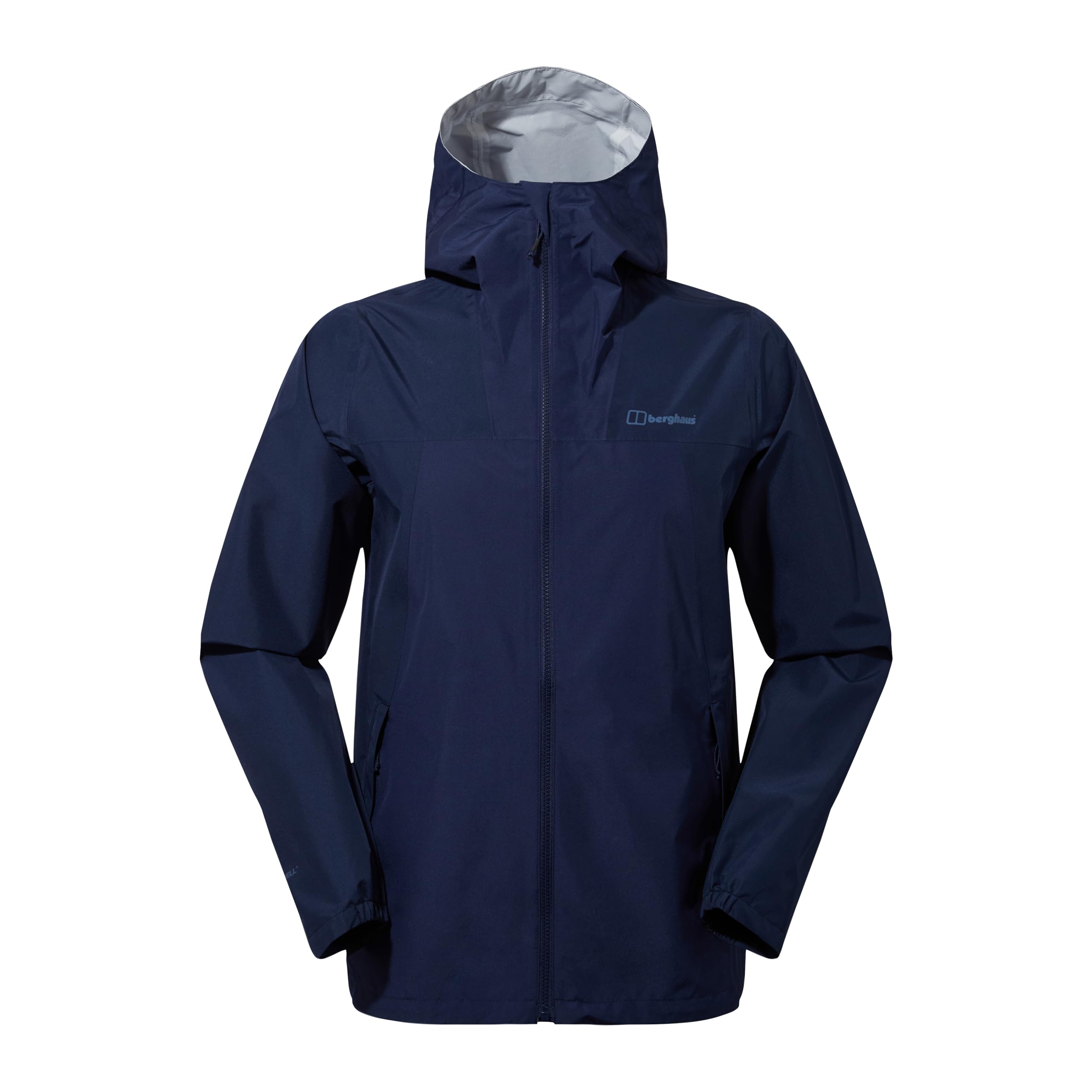 Berghaus Men's Deluge Pro Waterproof Shell Jacket | Adjustable | Durable Coat | Rain Protection Waterproof Jacket, Dusk/Navy Blazer, XS