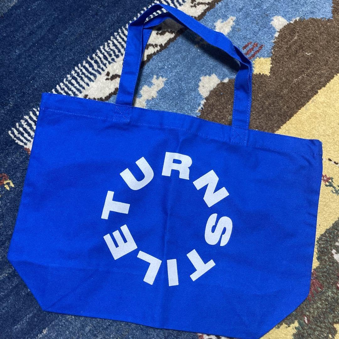 バッグ Turnstile THANK YOU TOTE BAG (BLUE) Amazon.co.jp: フジロック Turnstile THANK YOU トートバッグ