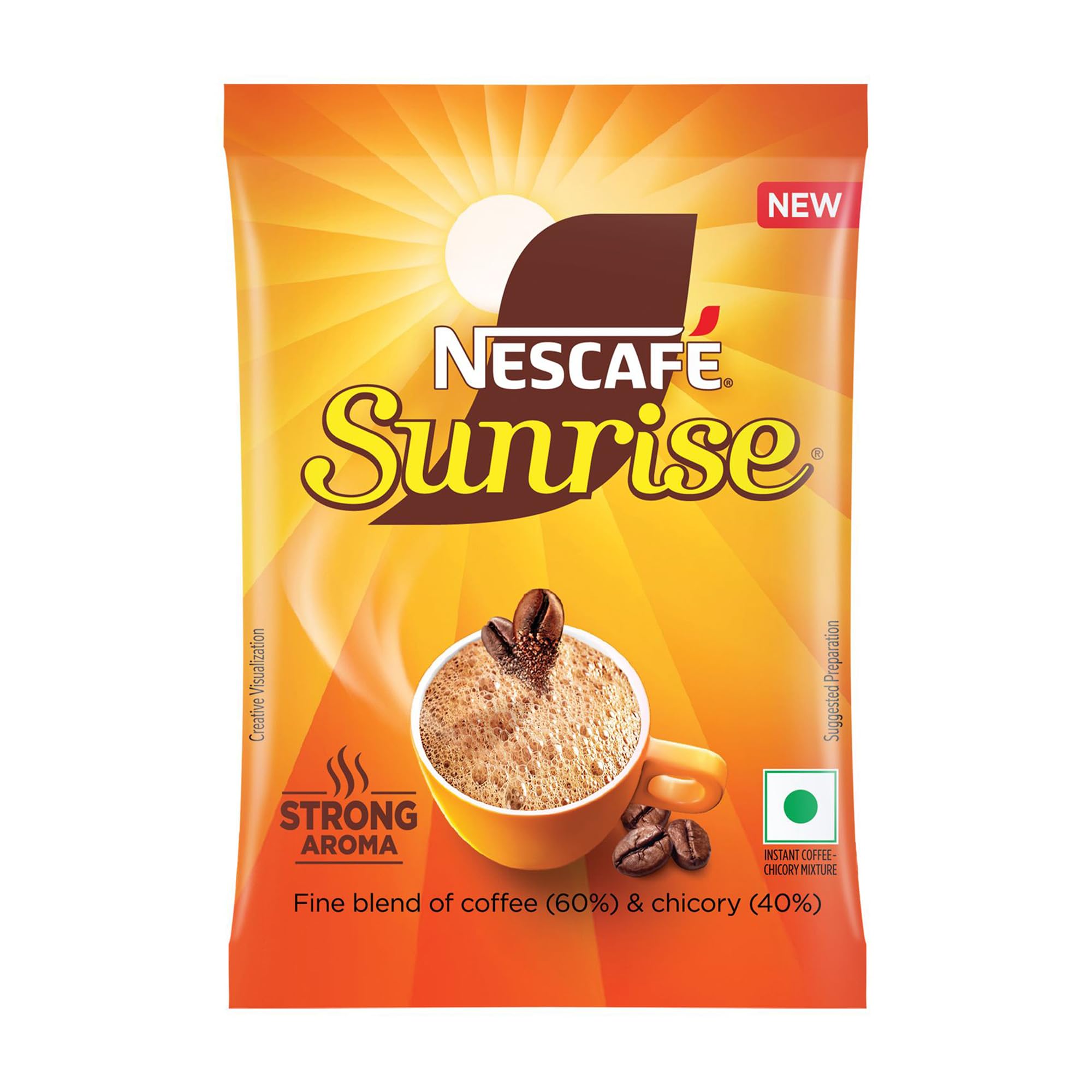 Nescafe Sunrise Instant Coffee Powder, Strong Taste, Coffee-Chicory Mix, 50g Sachet-picture-12