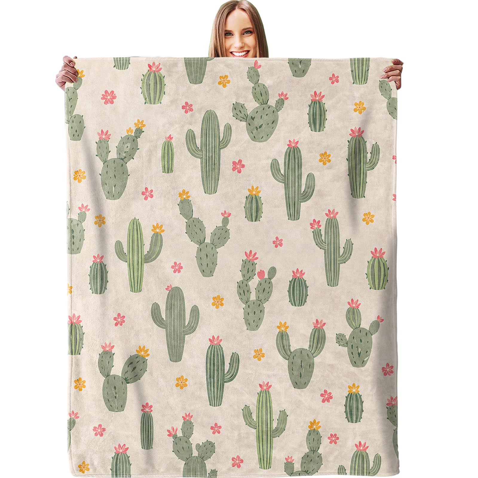 Couverture Cactus Plaid Jeté Canapé L
