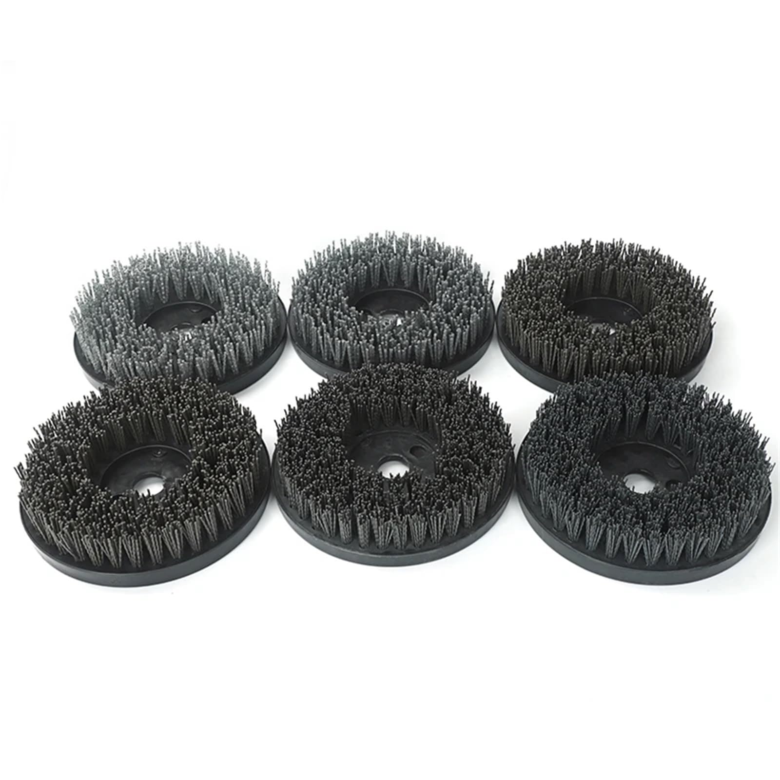 Nasadki szczotkowe do wiertarek, Kółko do szczotki kubkowej 8 cali 200 mm Nylon 4 otwory M8 Multi Grit Kamień Granit Marmur Czysty połysk(400-1PCS-M8)