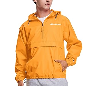 Champion Men's Jacket, Stadium Packable Wind and Water Resistant Jacket (Reg. Or Big & Tall)