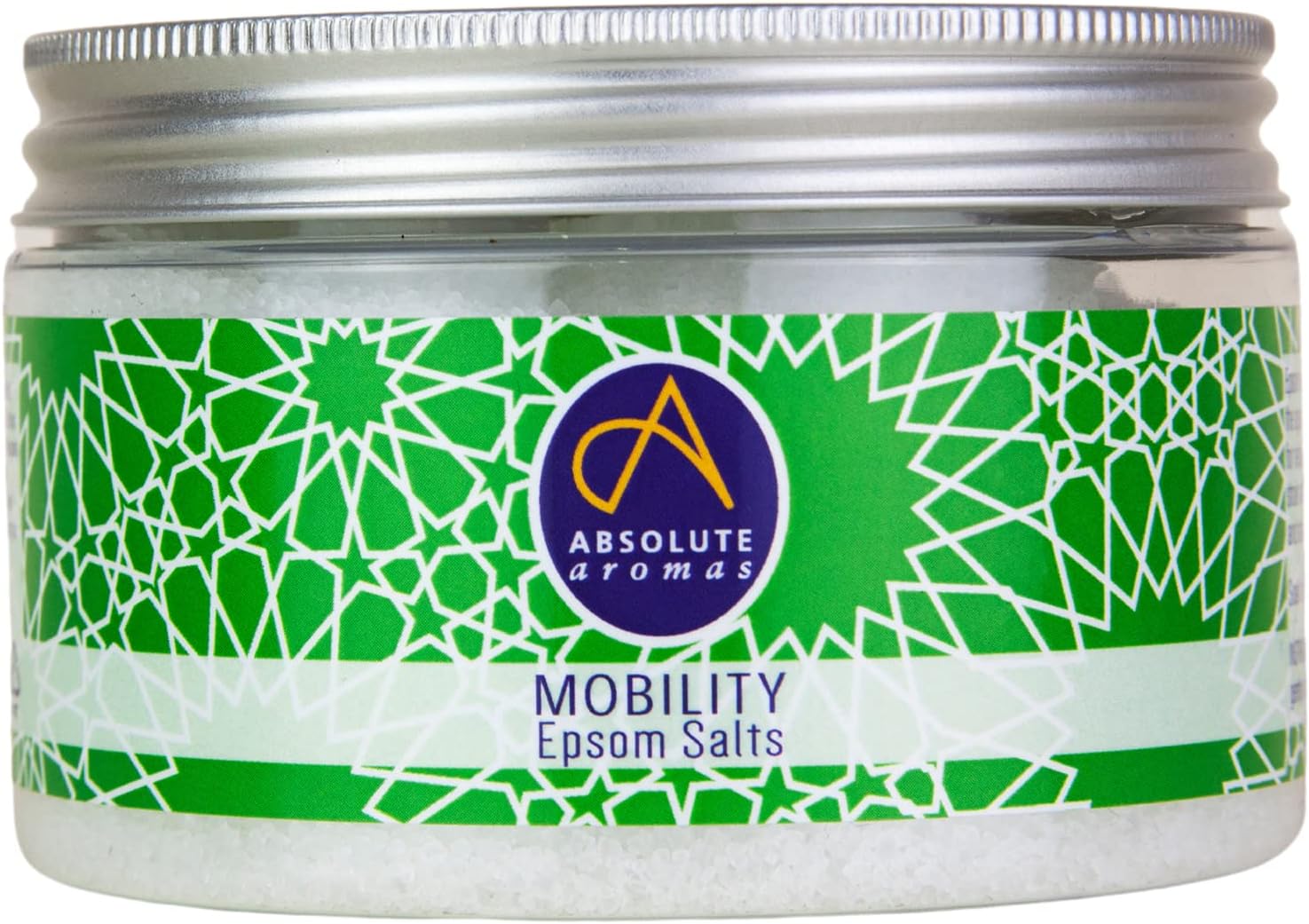 Absolute Aromas Mobility Bath Salts 300g - Natural Pink Coarse Himalayan Salt Infused with 100% Pure Essential Oils of Ginger, Eucalyptus, Peppermint and Rosemary