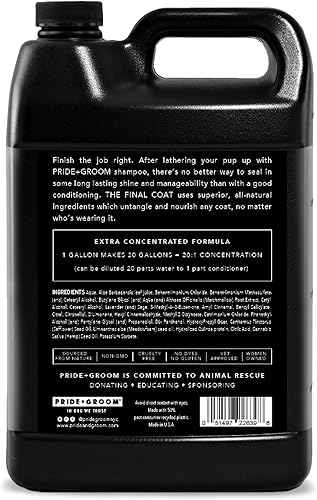 Miniatura 2 de Pride and Groom The Final Coat - Acondicionador para perros - Formulado con todos los ingredientes naturales para desenredar y nutrir cualquier