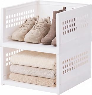 IRIS USA Modular Storage Organizer, 2 Pack, Made in USA, Collapsible