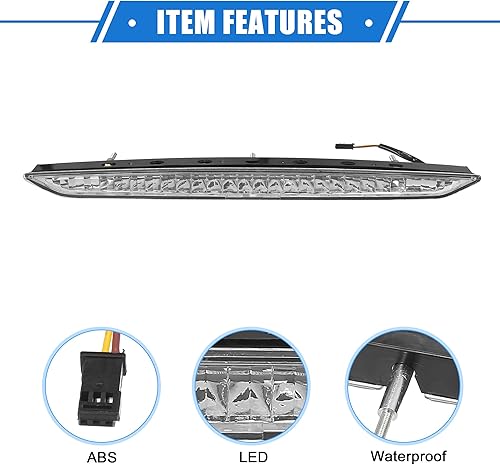 Miniatura 4 de VekAuto Tercera luz de freno de alto nivel compatible con BMW Z4 E85, ABS transparente