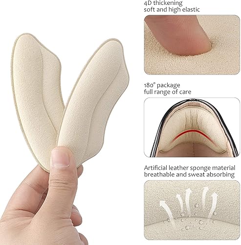 Miniatura 4 de Almohadillas de talón para zapatos sueltos, almohadillas de talón para zapatos demasiado grandes, hombres y mujeres, relleno mejorado para ajuste y