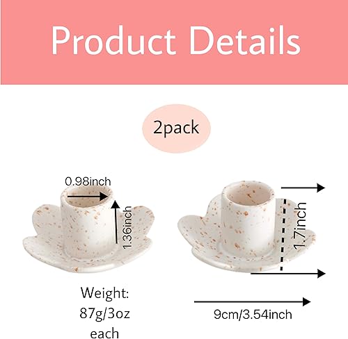 Miniatura 3 de Portavelas cónicos de cerámica para centro de mesa, portavelas decorativos para el hogar, boda, fiesta, regalos de inauguración de la casa, paquete