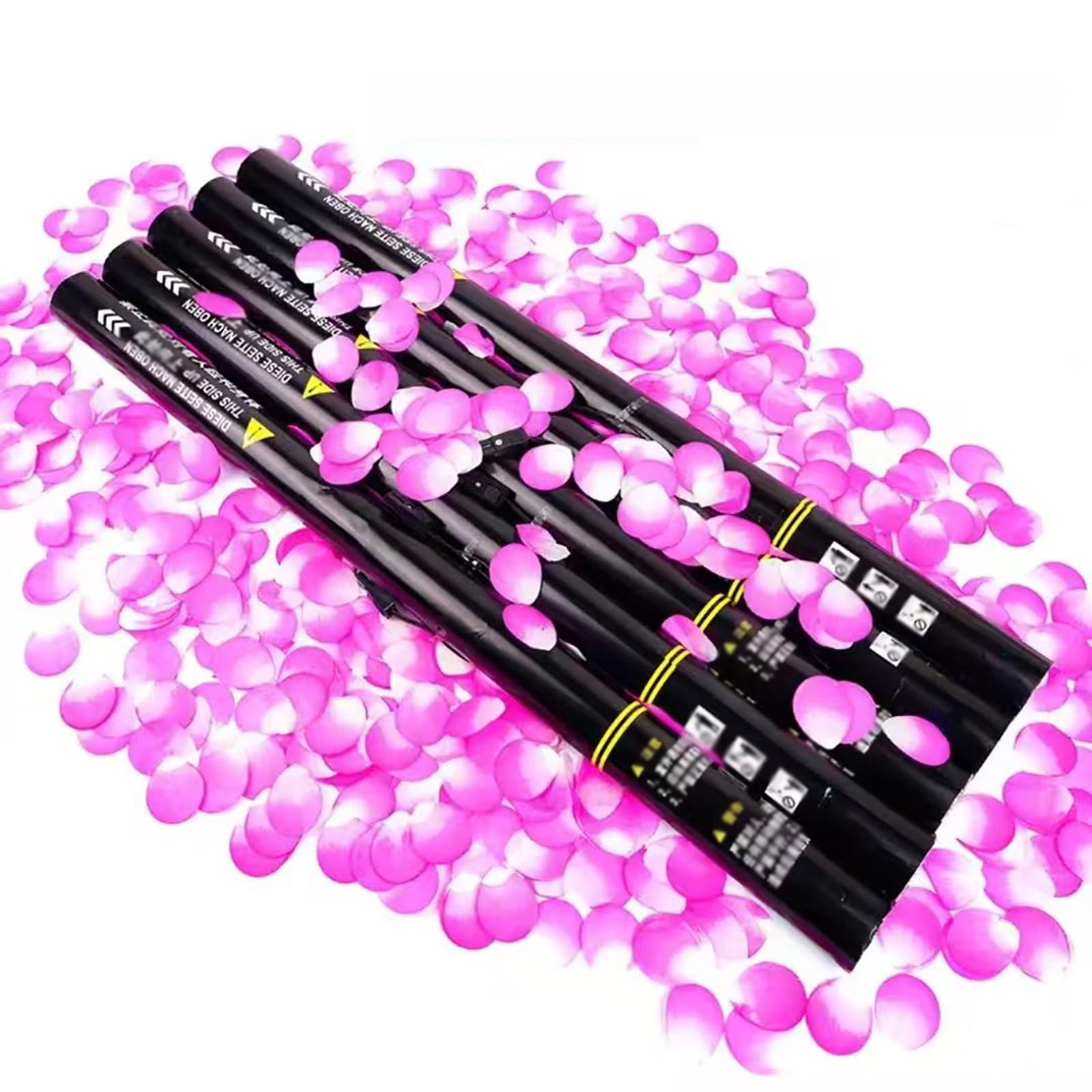 CañóN De Confeti con Serpentinas (25/50 Unidades), Lanzador De Confeti, para Celebraciones, CumpleañOs, Graduaciones Y Fiestas De Nochevieja. Petal-25PCS