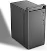 Micro-ATX PC Case with Handle | 0.7mm Steel Portable PC Case Fits max 260mm GPU & ATX PSU | Pre-Installed 120mm *1 Rear Fan | mini Tower Desktop Chassis for MATX/ITX, Black-M5