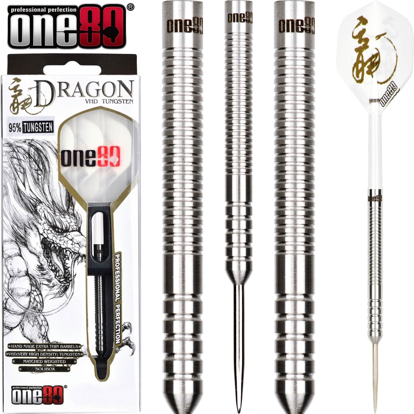 One80 Dragon Steeltip Dart - Silver, 26g : Amazon.co.uk: Sports