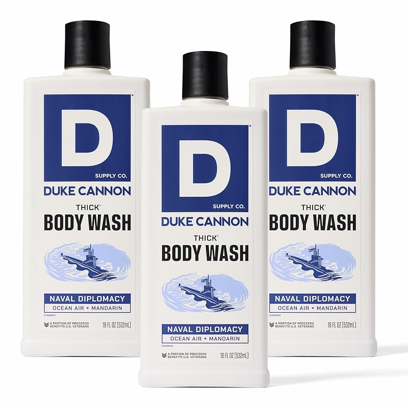 Sabonete líquido corporal Duke Cannon Supply Co Naval Diplomacy, 3 unidades de 510 mL
