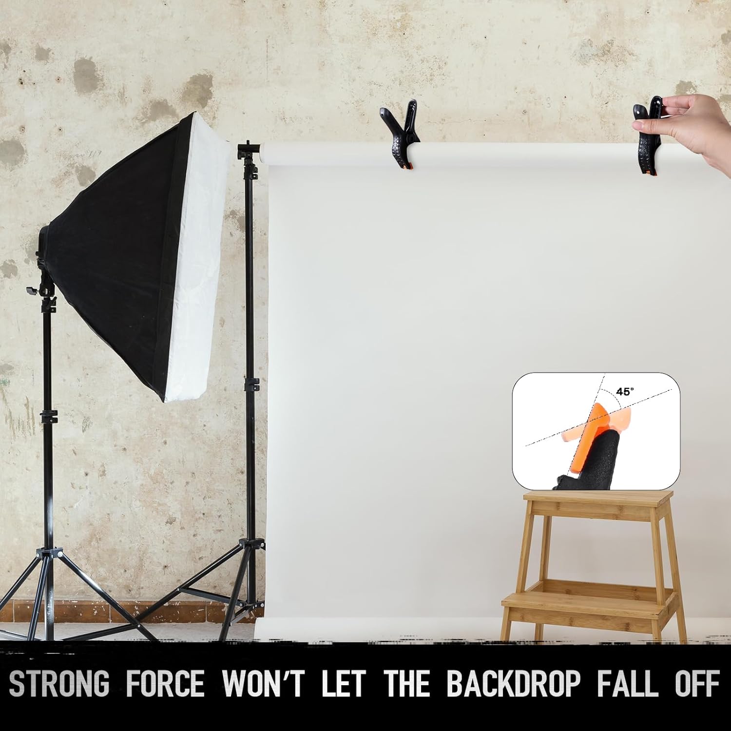 4.5 Inch Spring Clamps Heavy Duty, 10 Pack Spring Clips, Backdrop Clips Clamps for Crafts Woodworking Photography