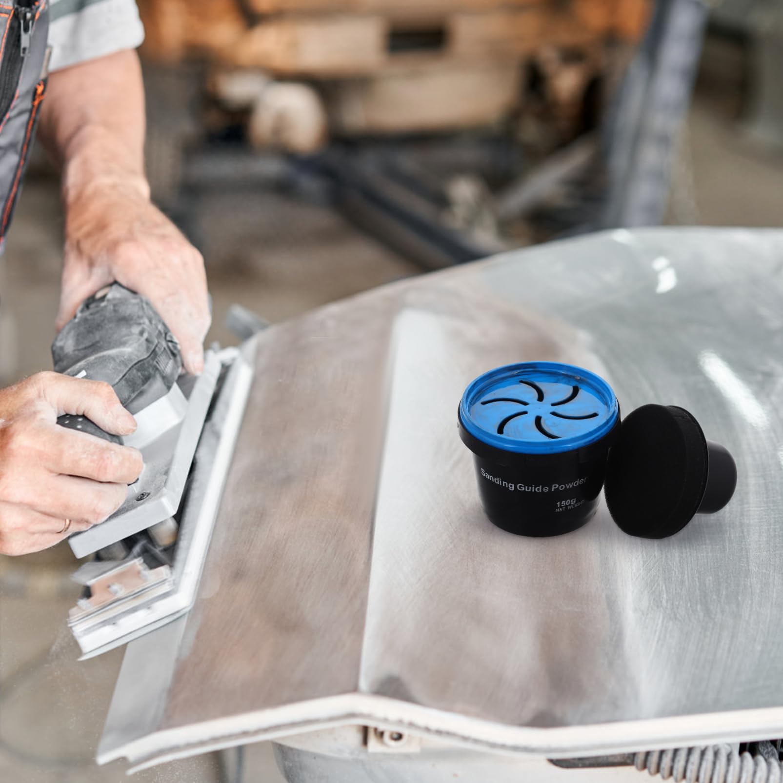 Polvere Guida per Carrozzeria Auto, Carbon Powder per Stucco e Filler | Restauro Bodywork, Applicazione Versatile, Indicatore per Levigatura e Controllo Superfici