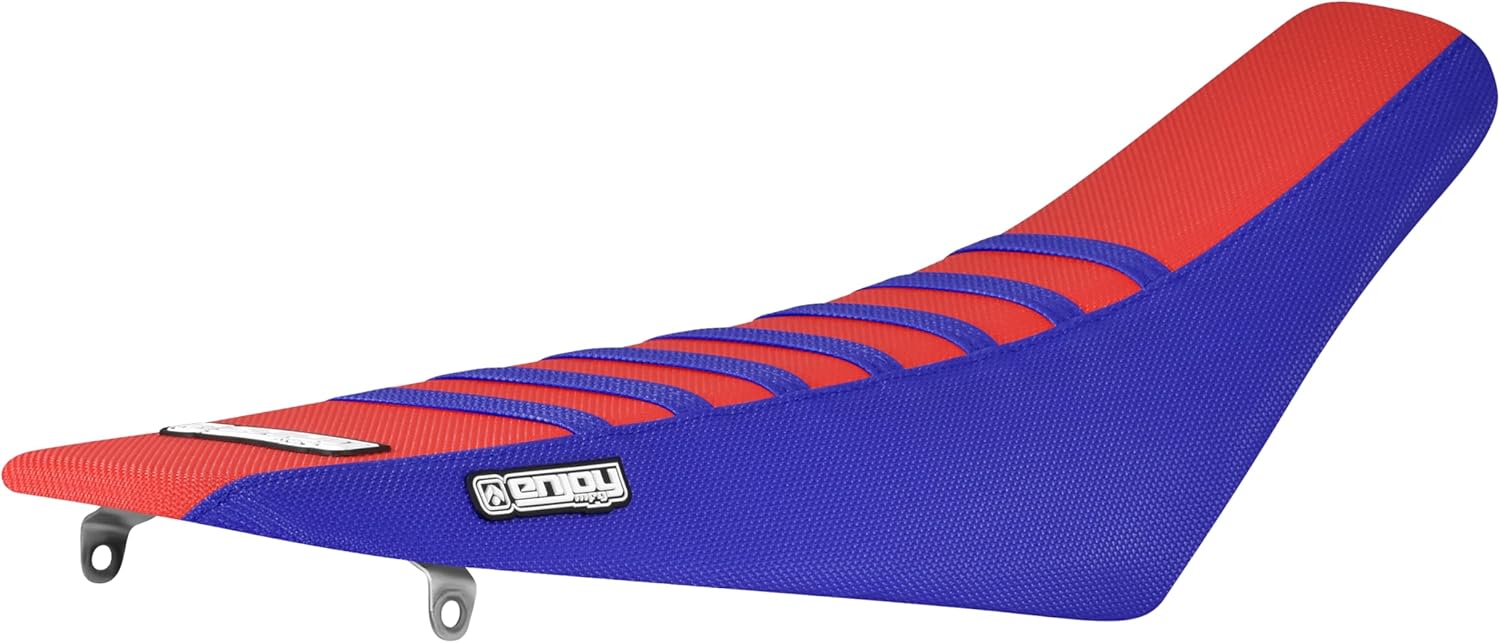 Enjoy Mfg Seat Cover - Compatible with Honda 2002-2008 CR 125 CR 250#55 (All RED/Black Ribs)