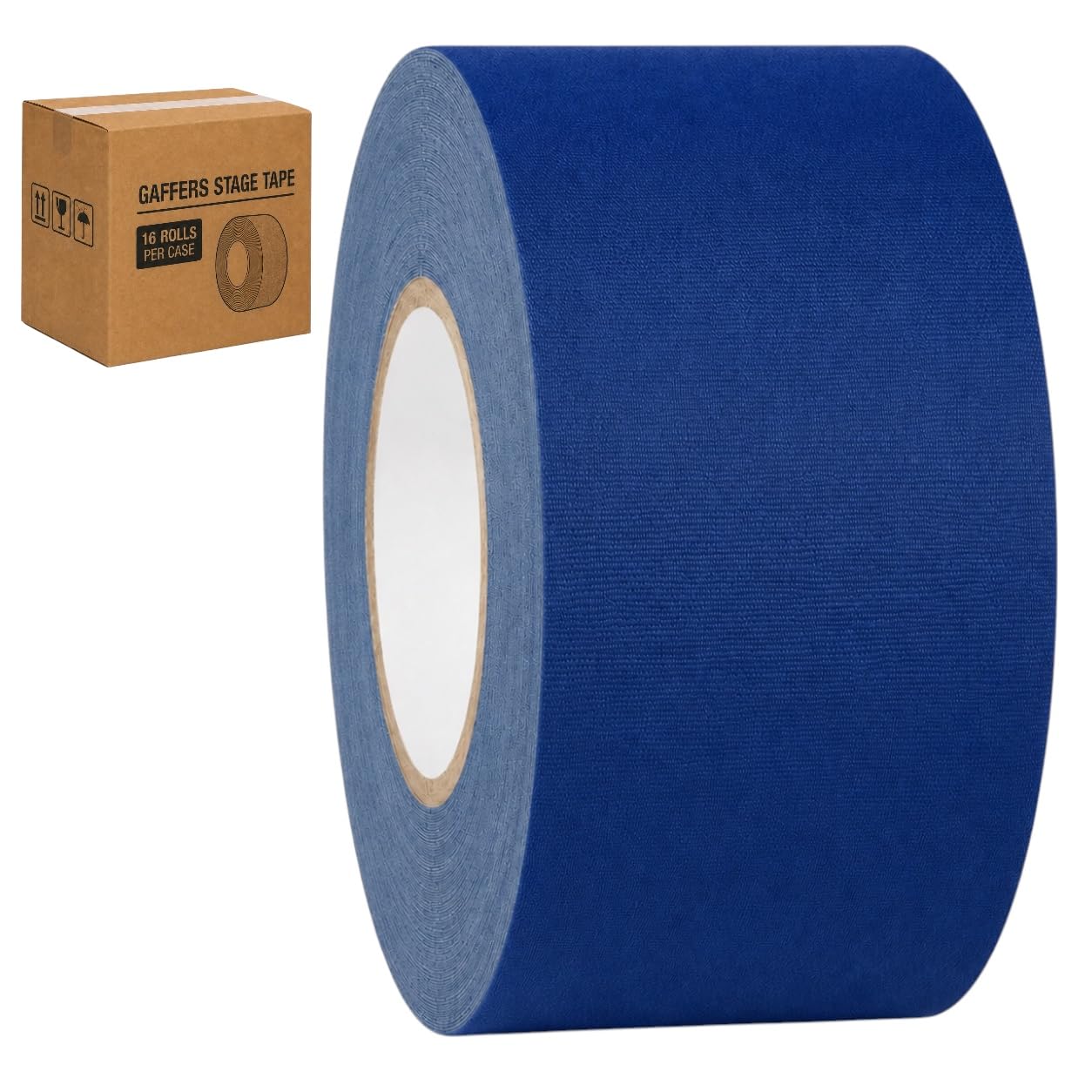 GGR Supplies CGT-80 Gaffers Stage Tape, Dark Blue, 3 in x 60 yd, 16-Pack