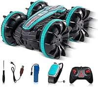 Carro Aquático com Controle Remoto à Prova d'Água, Tração 4x4, Controle por Gestos, Manobras Acrobáticas com Rotação 360°, Bateria Recarregável de Alta Capacidade – Excelente Opção para Presente