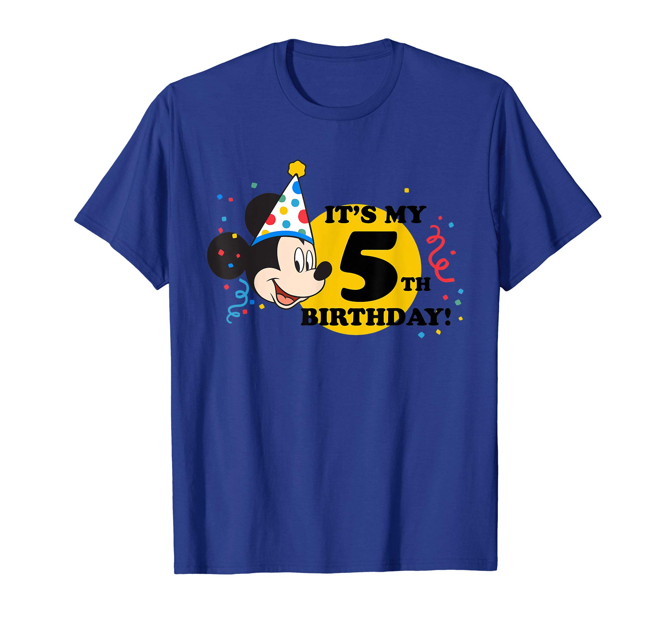 Disney Mickey Mouse 5th Birthday T-Shirt T-ShirtOEKO-TEX STANDARD 100
