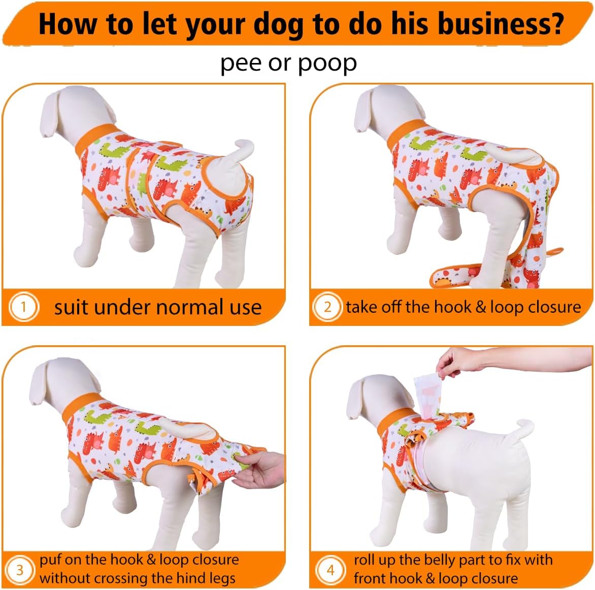 PetWarm Recovery Suit for Dogs, Dinosaur Pattern, Yellow and Galaxy Pattern, Pink, XS