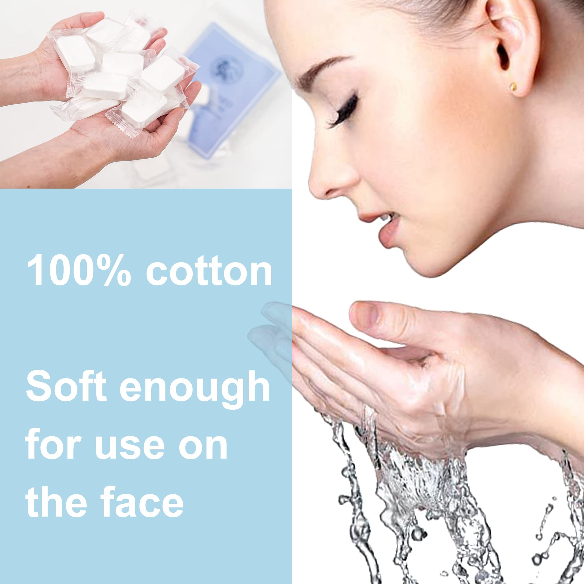 C-Queen Compressed Travel Towel Disposable Soft Durable Towel Portable Washcloth Reusable for Travel Camping Hiking Outdoor Sports, 12.6×11.8 inch, 20 Pack