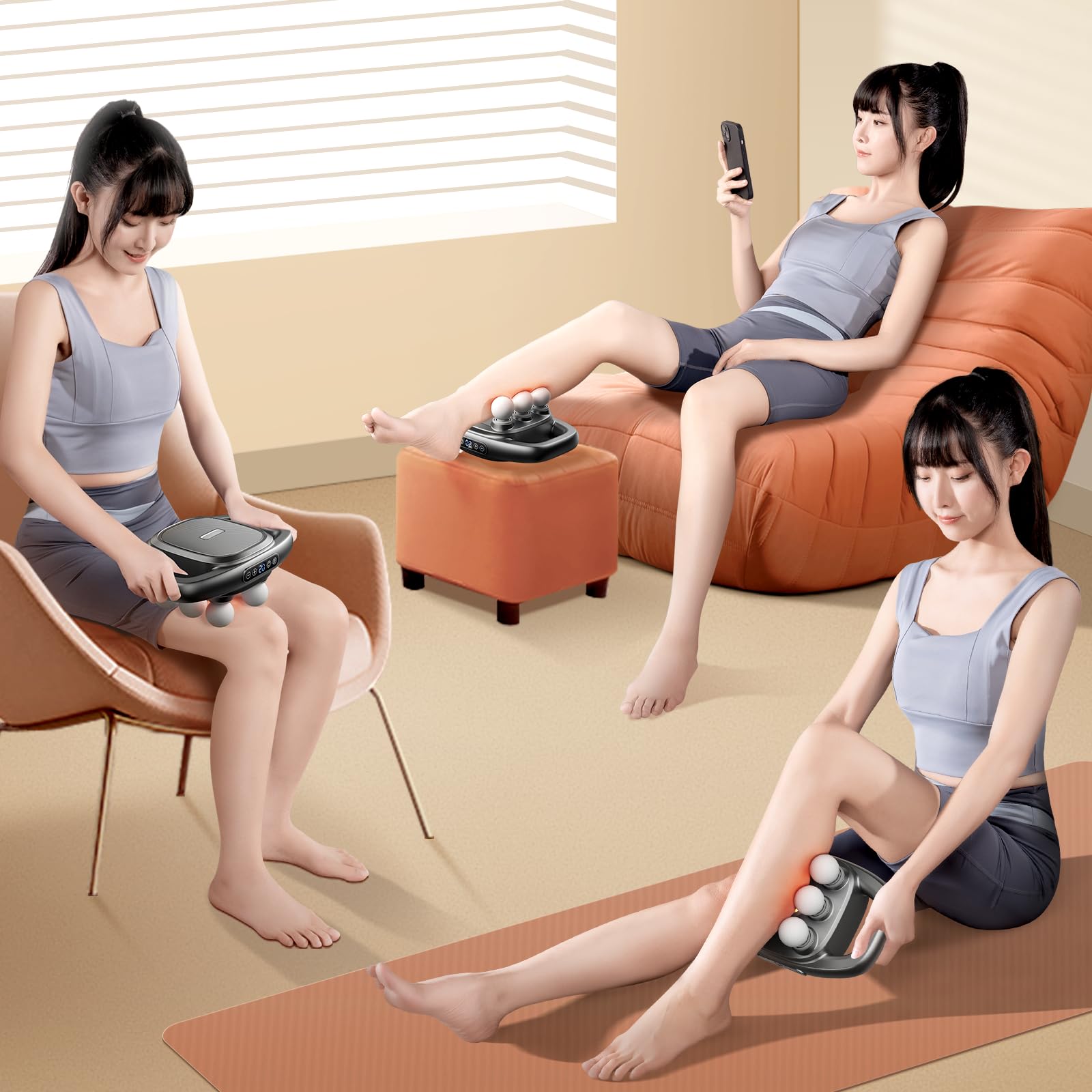 Amazon | Tiamo 筋膜リリースガン 6倍効率の 筋膜リリース 4つの振動