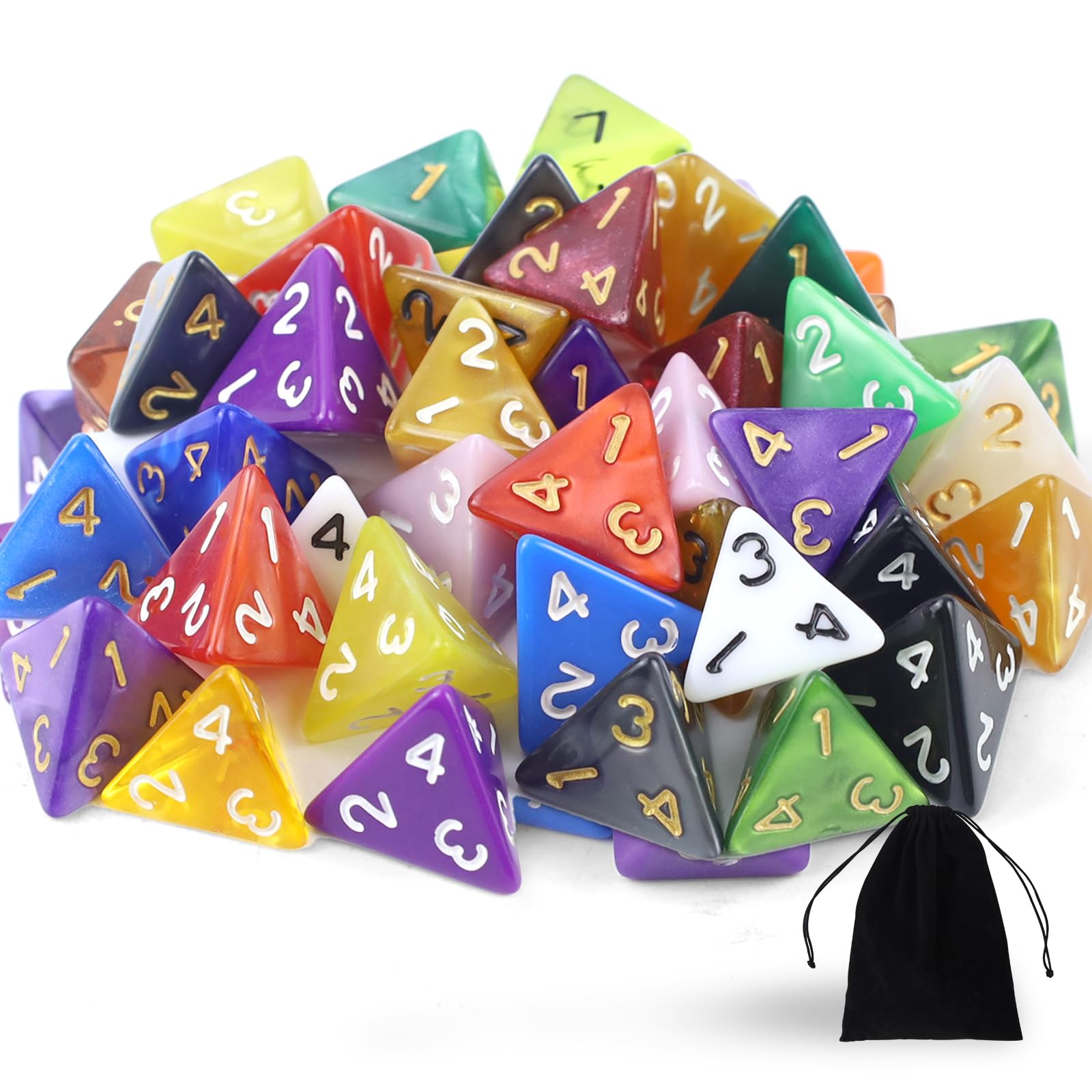 48 Stück MTG Zähler Token, +1/+6 & -1/-6 Würfelset, Glitter