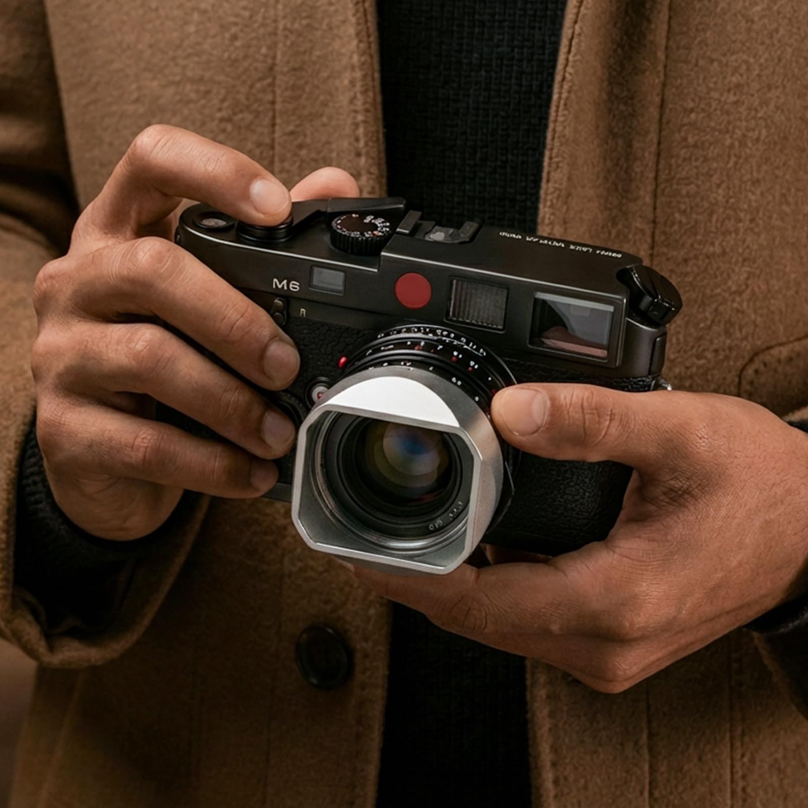 Amazon | メタルスクエアレンズフード(カバー付き) Voigtlander NOKTON