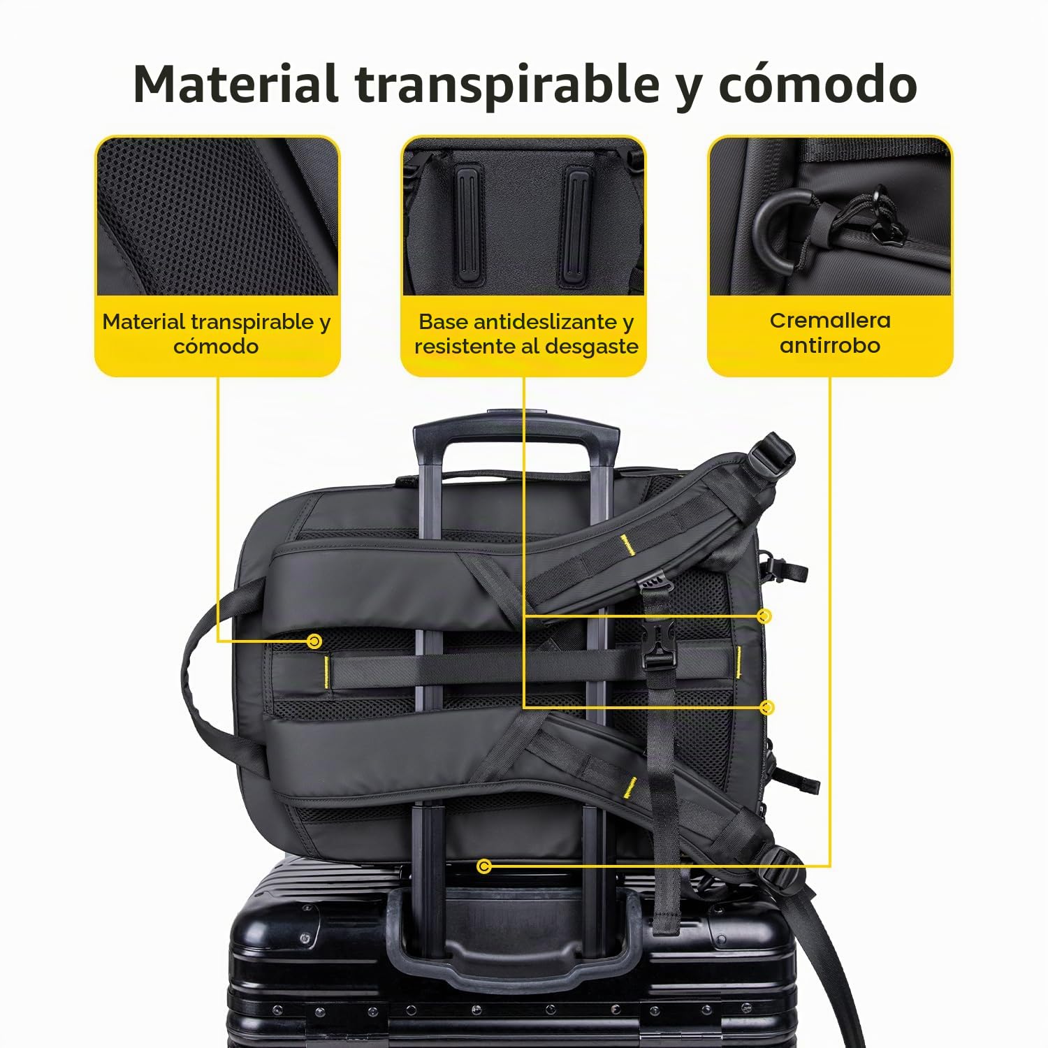 RaLeno Mochila para cámara, Funda rígida Impermeable para cámara con Compartimento Frontal expandible para cámara réflex réflex Digital sin Espejo, Compatible con dji Mavic Drone/16 portátil/trípode