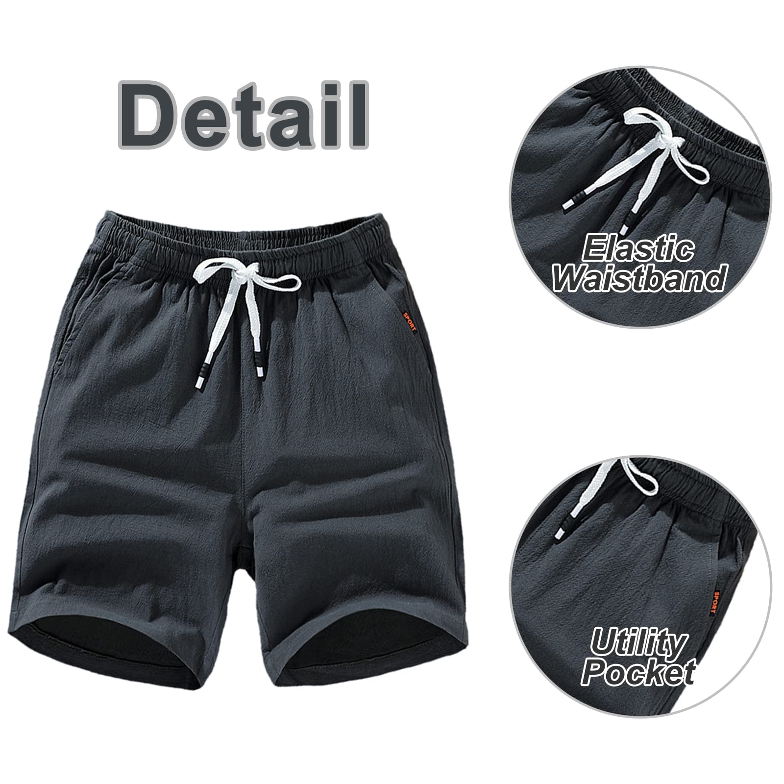 amropi Pantalones Cortos Hombre Pack de 3 Casuales Shorts de Deporte Pantalón Pijama