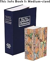 Vista 2 de SEPOX® Twins Safe Book Lock Box, Boxes with Premium Combination Lock - Dorm-safe & Versatile - Authentic Paper Cover - Sturdy Steel