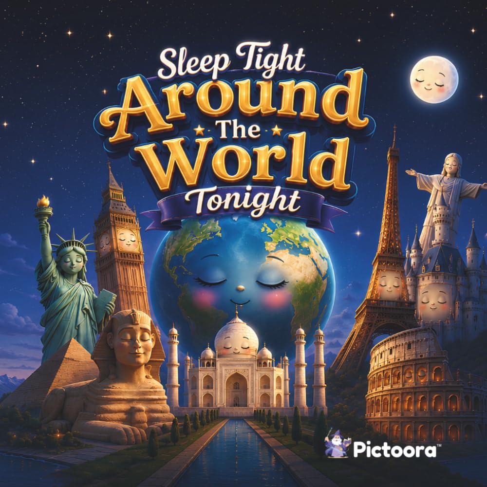 Sleep Tight Around The World Tonight: A Magical Bedtime Journey Through Famous Landmarks, Beautiful Countries, And Wonderful Places Around the World (Sleep Tight Tonight)