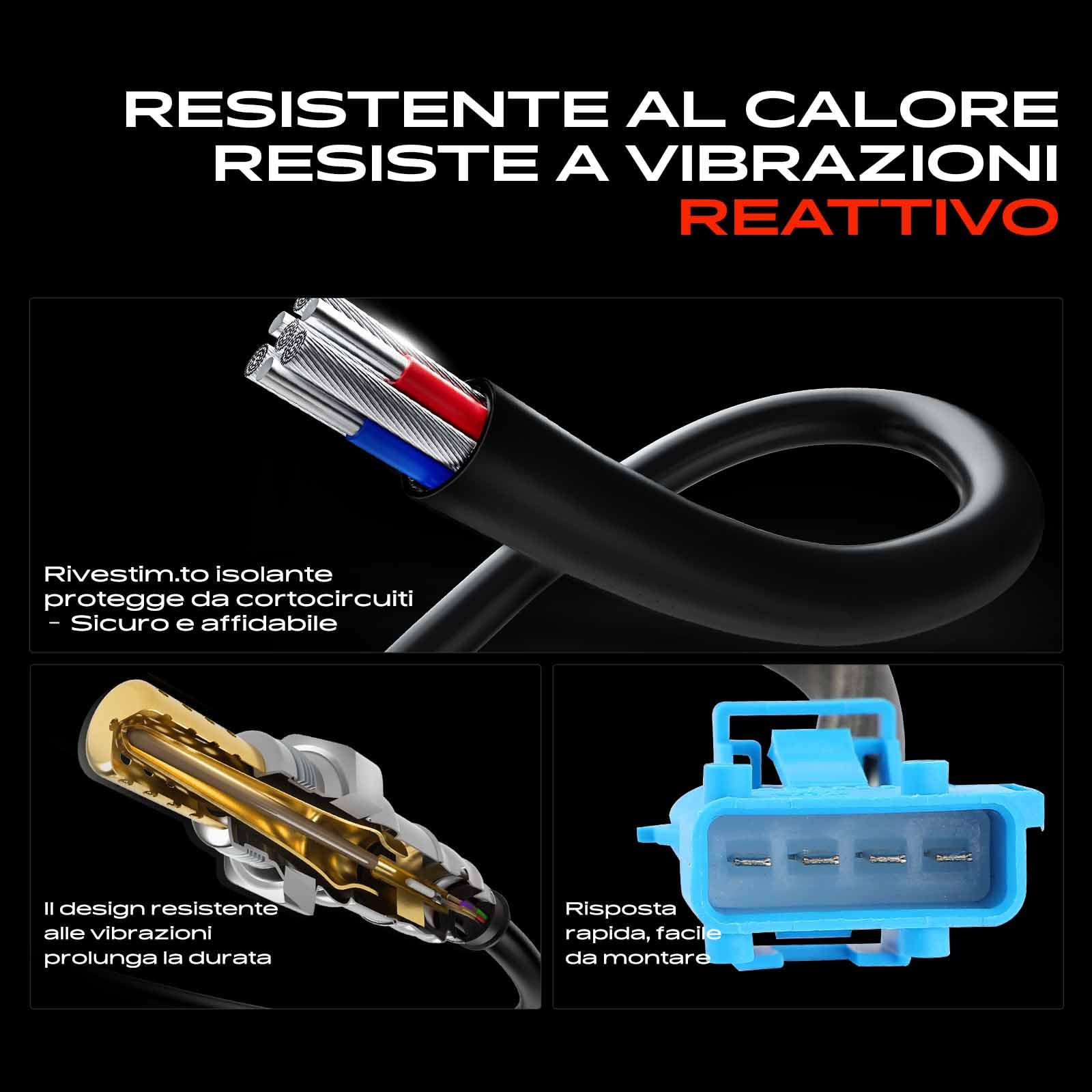 Frankberg Sonda Lambda sonda diagnostica ES10796 | Compatibile con: 207 WA_ WC_, 307 CC 3B, C4 I LC, 307 Pausa 3E, C5 III Freno RW, C5 III RD, C8 EA_ EB_, 407 SW 6D 6E