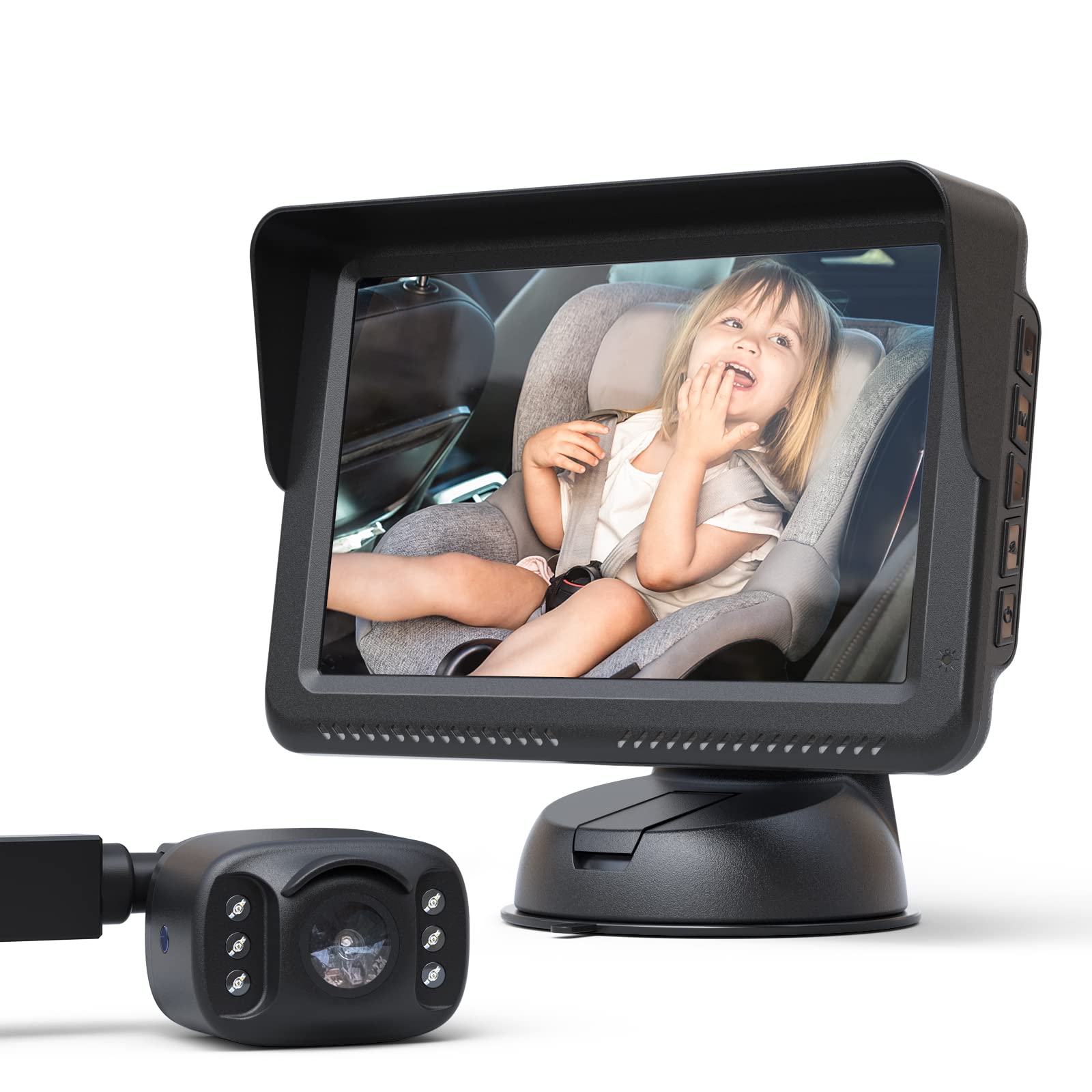 Buy Baby Car Camera with 5" Monitor, Teslong Upgraded HD Night Vision