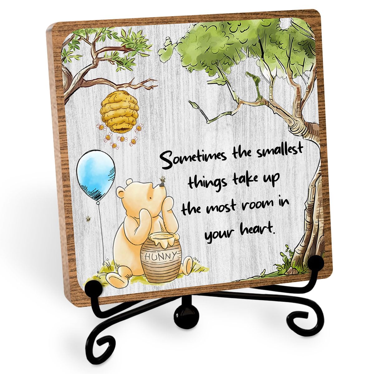 Photo 1 of **STAND BROKEN*** Funny Winnie Inspirational Desk Decor, Funny Winnie Gifts for Women Men, Sometimes The Smallest Things Sign, Motivational Table Decorations Supplies, Winnie Desk Ornaments