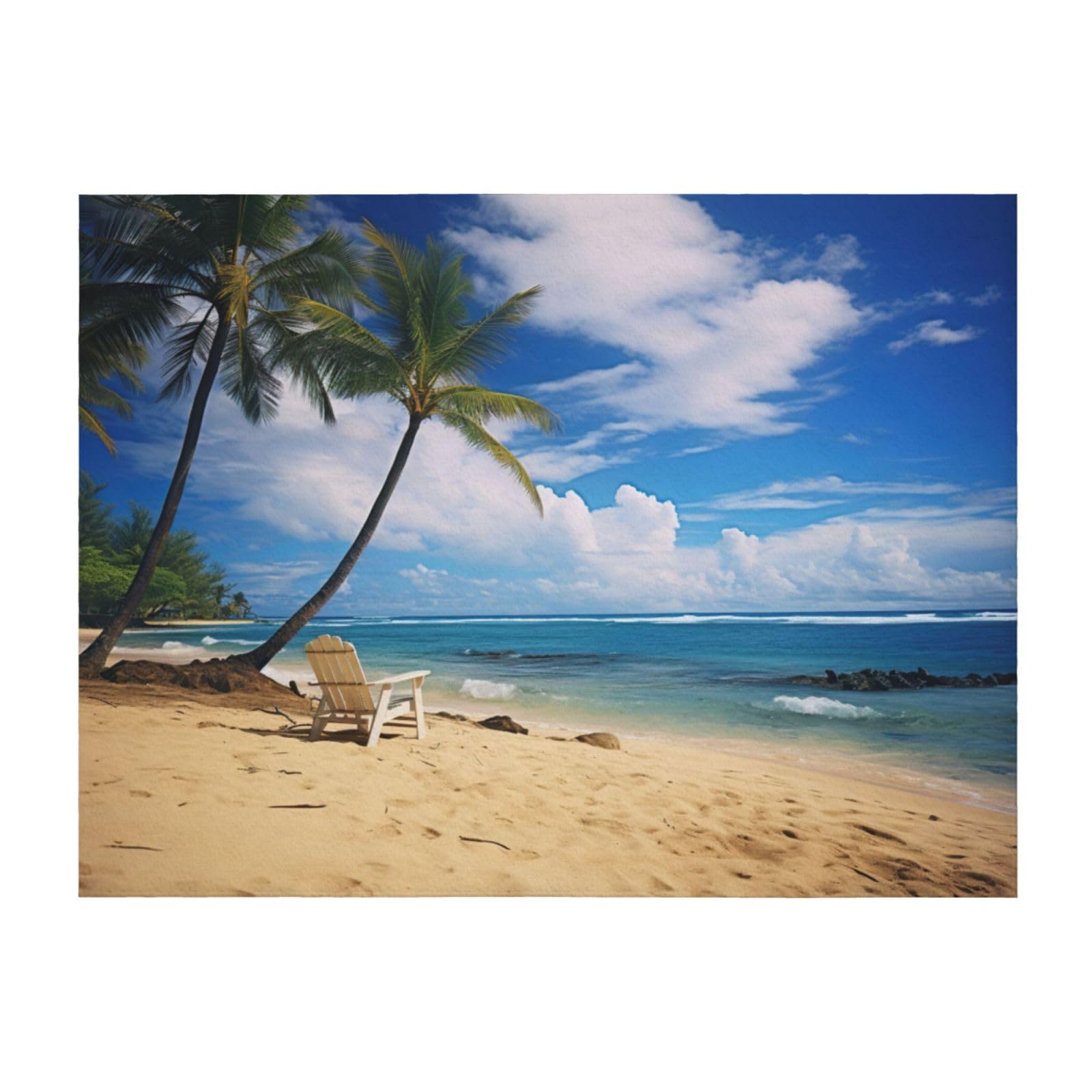 Couverture légère imprimée Hello Hawaï pour canapé toutes saisons