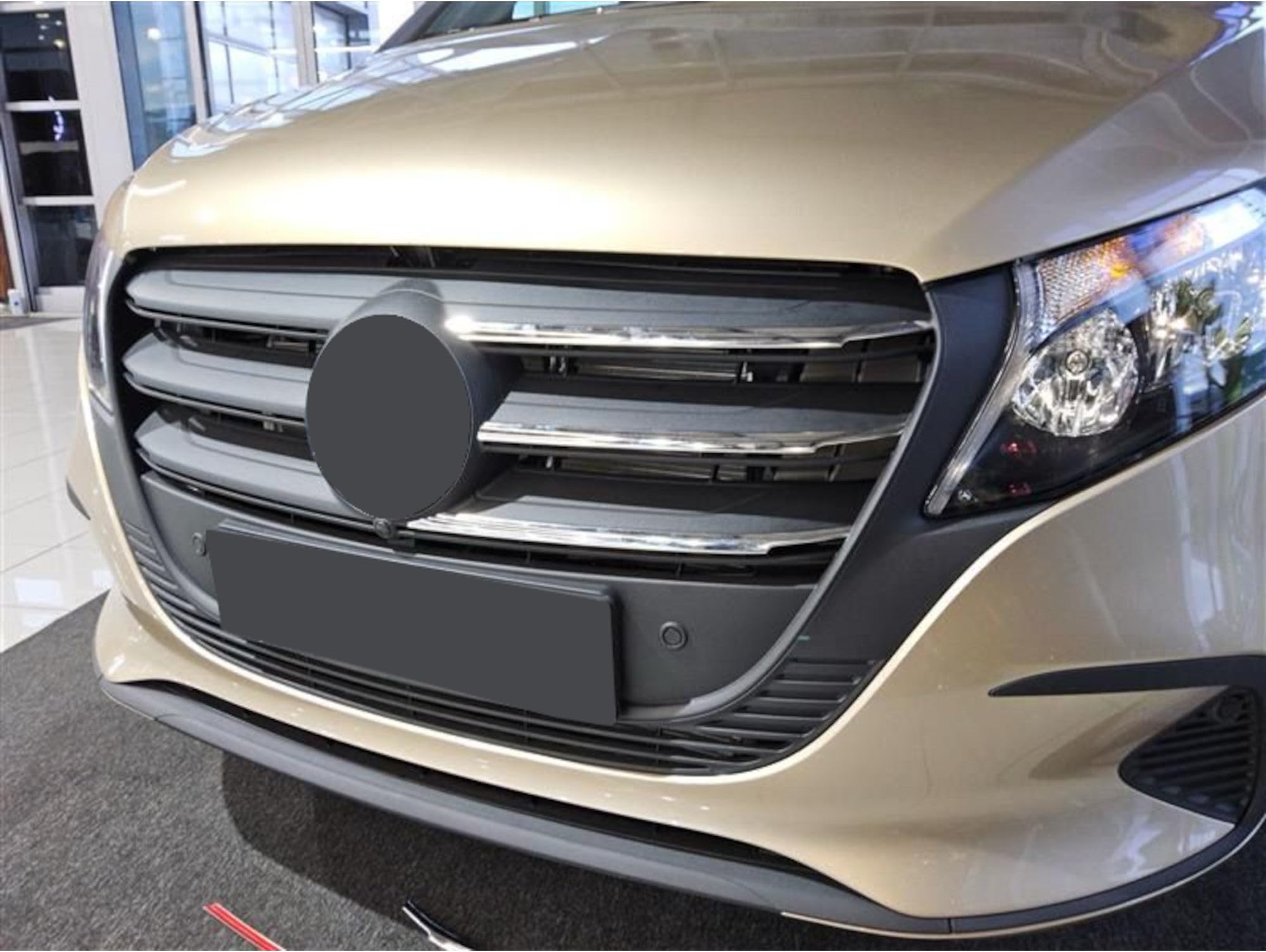 CHROMEMASTER Leisten für Kühlergrill, Zierblenden, Rostfreier Stahl Poliert Kompatibel mit Mercedes Vito W447 2024+ | Perfekte Passform; Neues, Attraktives Erscheinungsbild des Fahrzeugs