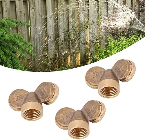 Miniatura 5 de 3 unids G1/2 DN15 Boquilla rociadora de cobre 2 agujeros rociadores de jardín riego conector montaje rosca externa tubería de agua