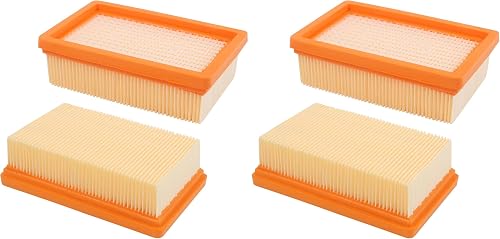 Lot de 4 Filtre Remplacement pour Aspirateur Kärcher WD4 WD5 WD6 