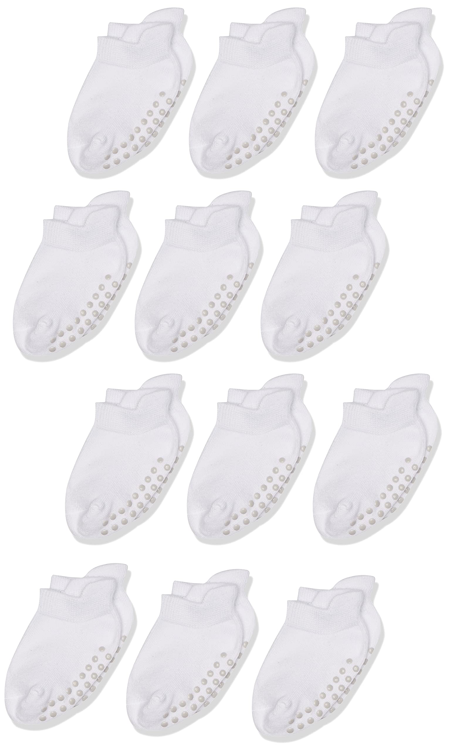 Touched by NatureBaby Organic Cotton Socks with Non-Skid Gripper for Fall Resistance Casual