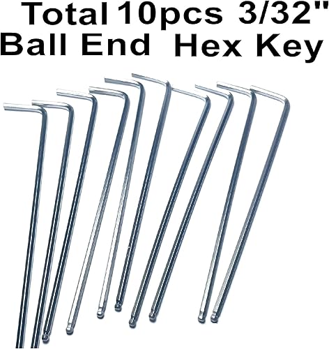 Miniatura 2 de Juego de llaves Allen de extremo de bola de 332, juego de llaves hexagonales de 332 pulgadas, llave de puerta Allen con brazo largo
