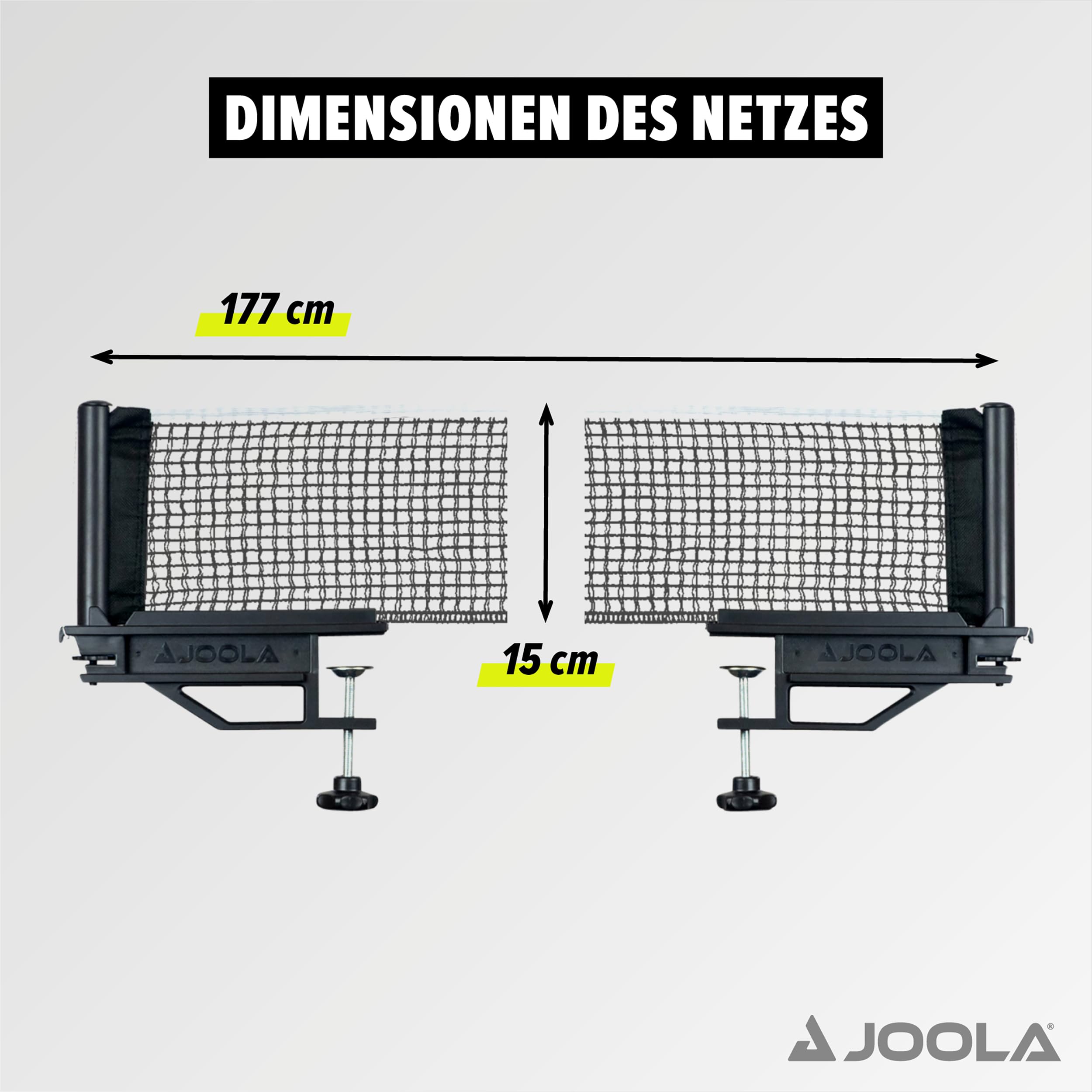 JOOLA Tischtennisnetz Outdoor Garnitur Freizeitsport - Netzspannung verstellbar in praktischer Tasche, Blau, one Size